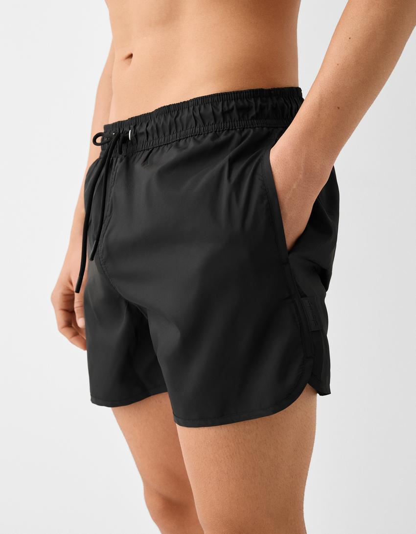 Short swimming trunks-Black-1