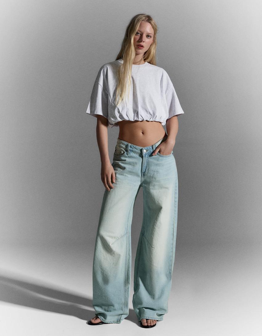 T-shirt manches courtes ballon-Gris