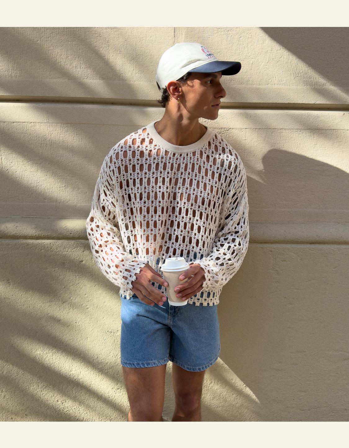 Denim Bermuda shorts