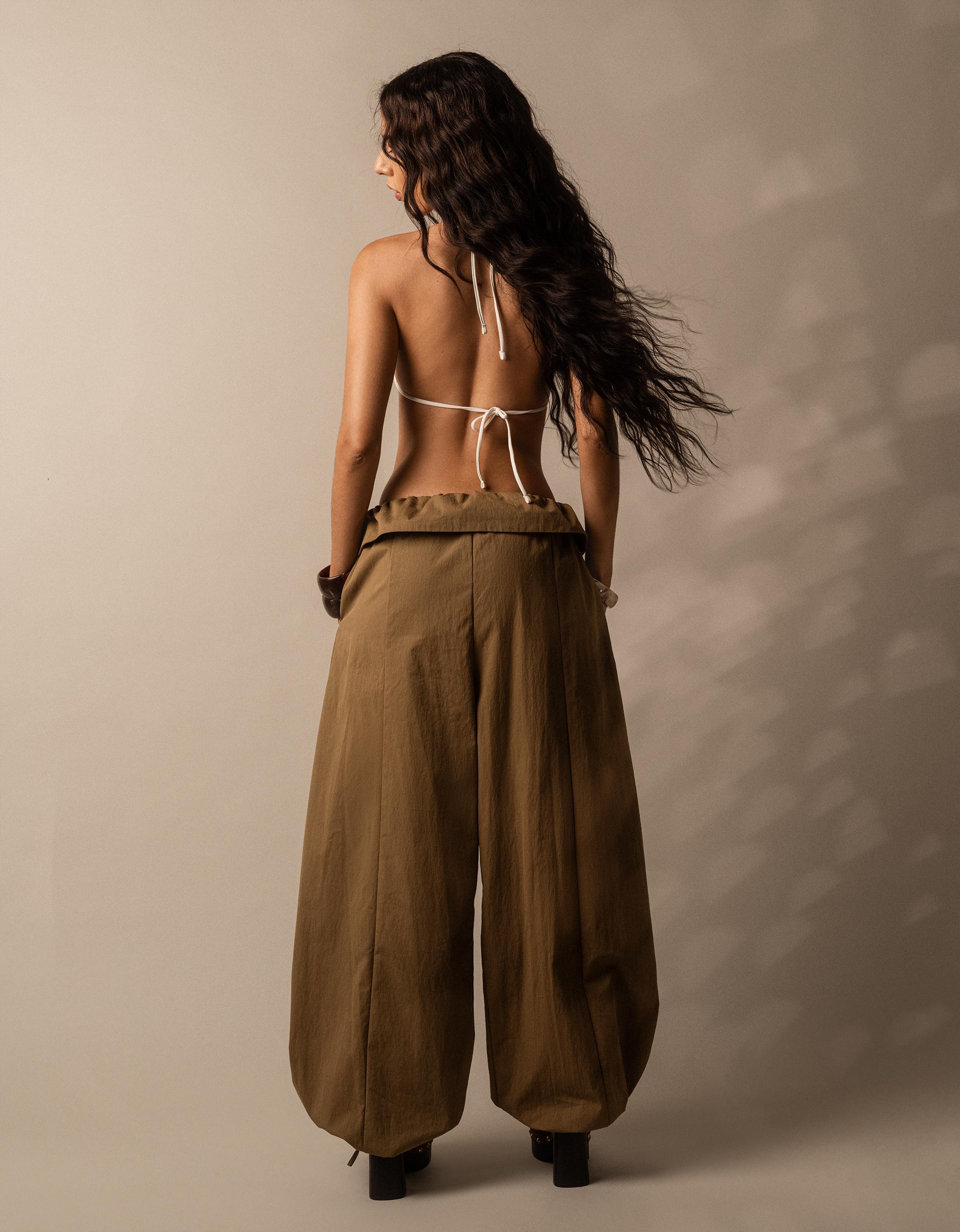 Kıvrık belli pantolon - Görsel 15