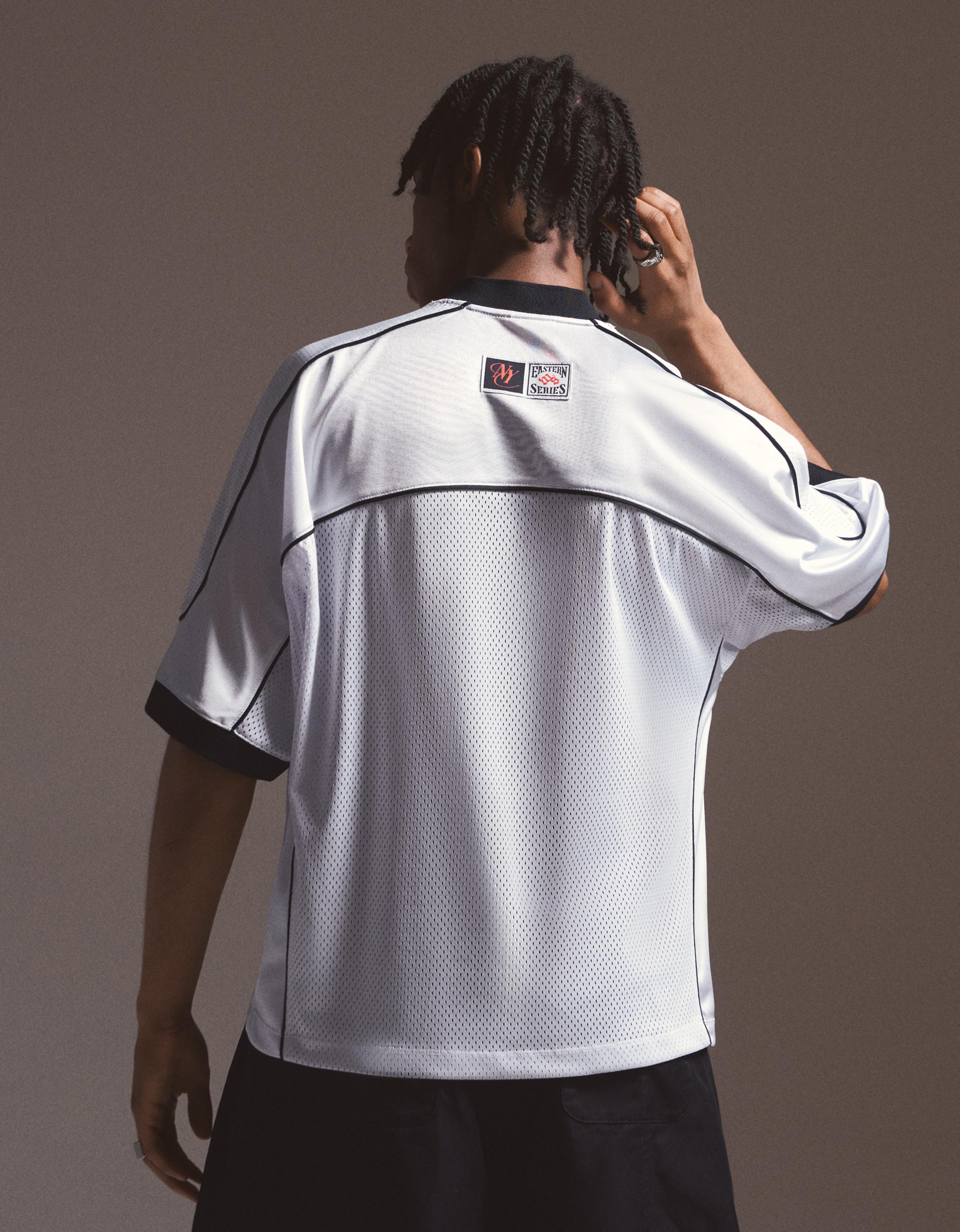 Short sleeve mesh T-shirt — White