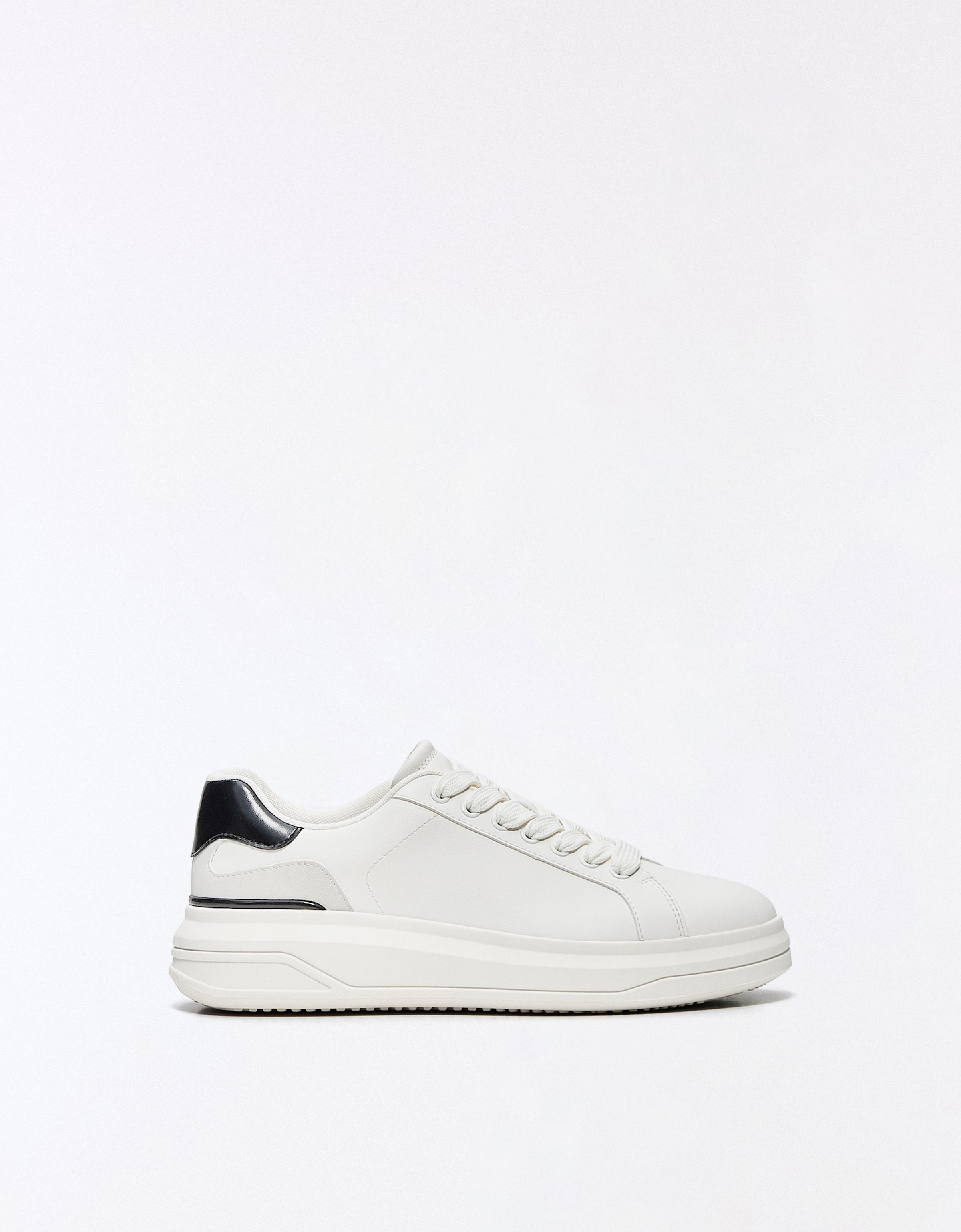 Bershka Zapatillas Volumen Detalle Hombre 39 Blanco