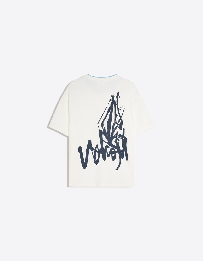 T-shirt relaxed fit VOLCOM-Blanc