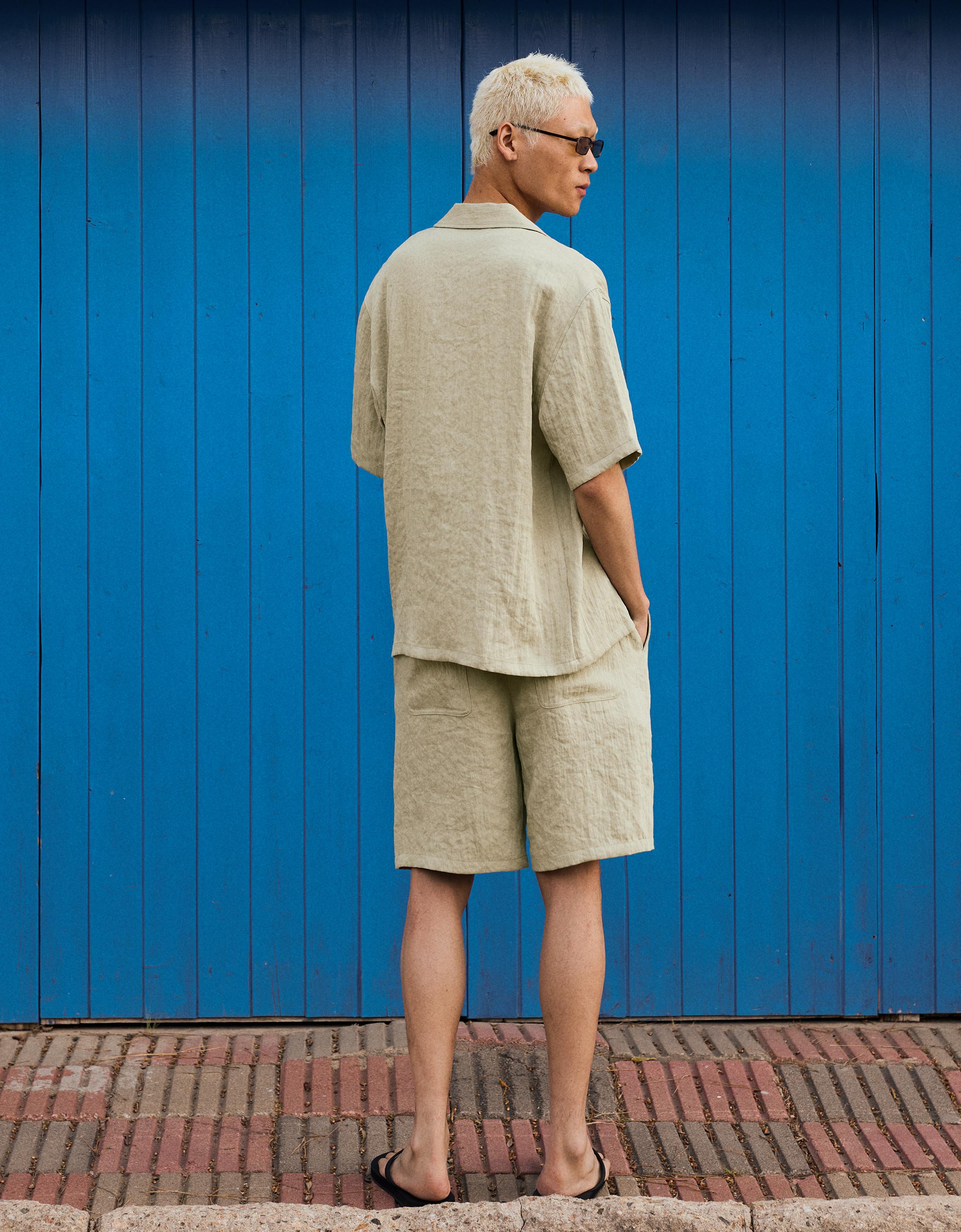 Rustic short sleeve shirt — Green