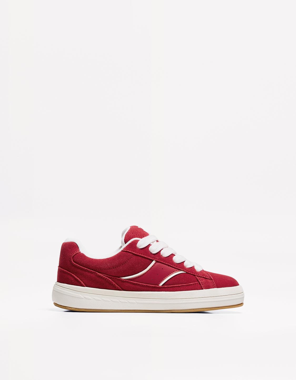 LEATHER skater trainers
