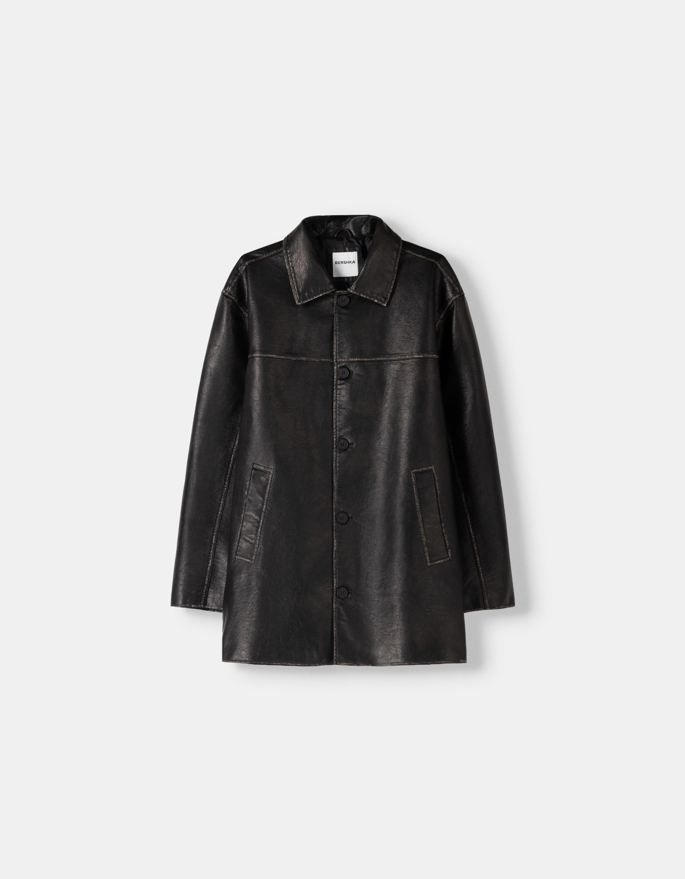 Bershka cropped biker jacket best sale