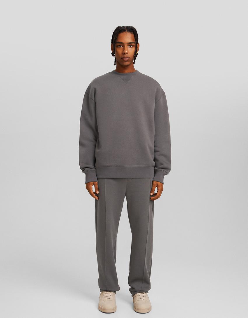 Pack sweatshirt e calças wide leg felpa-Multicolor-3