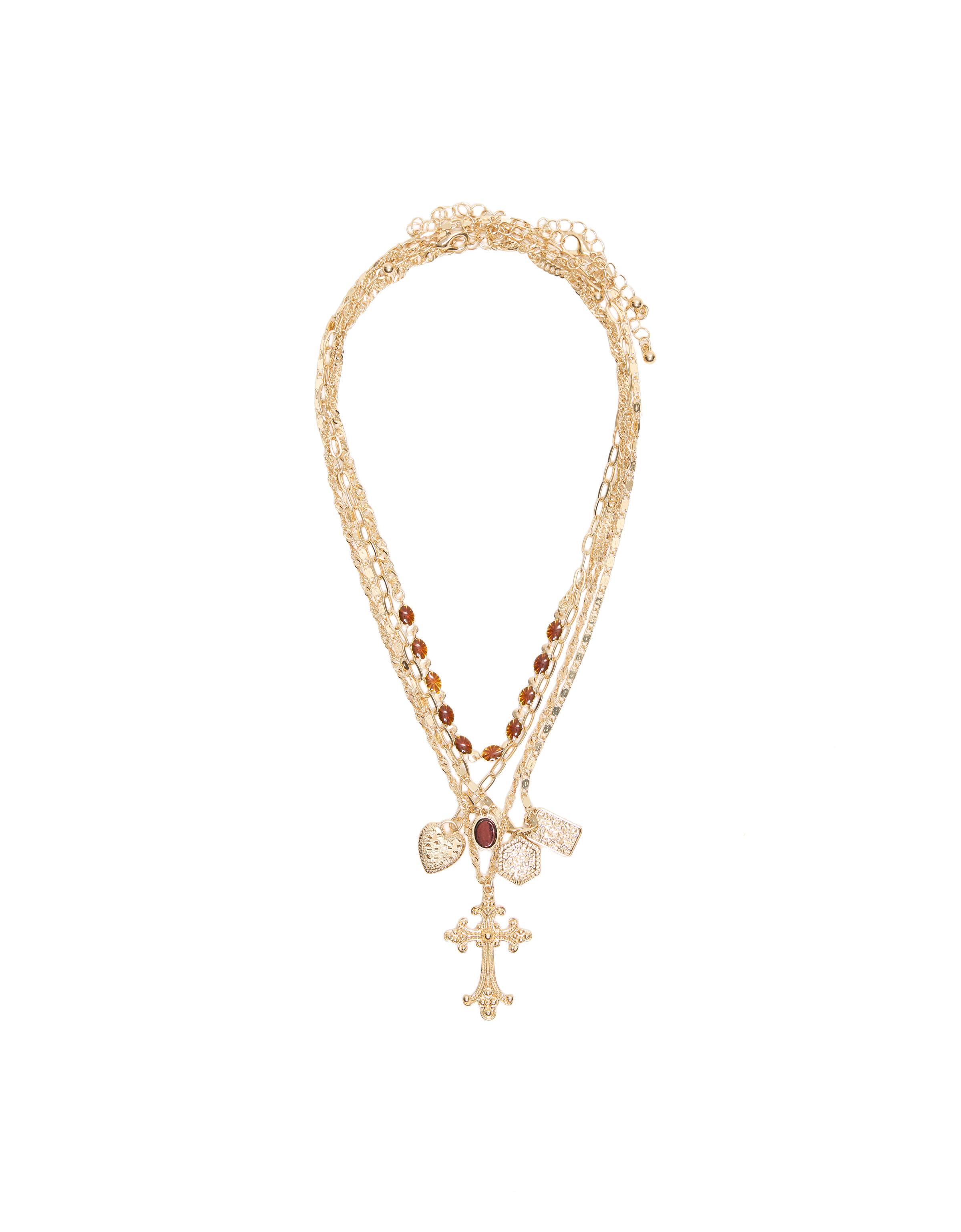 Pack of cross necklaces — Gold