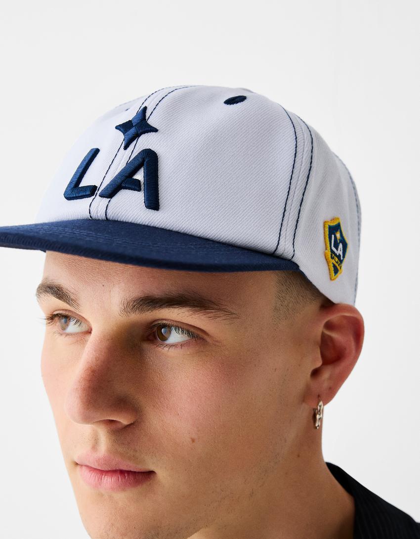 كاب بتطريز لوس أنجلوس-أبيض-2