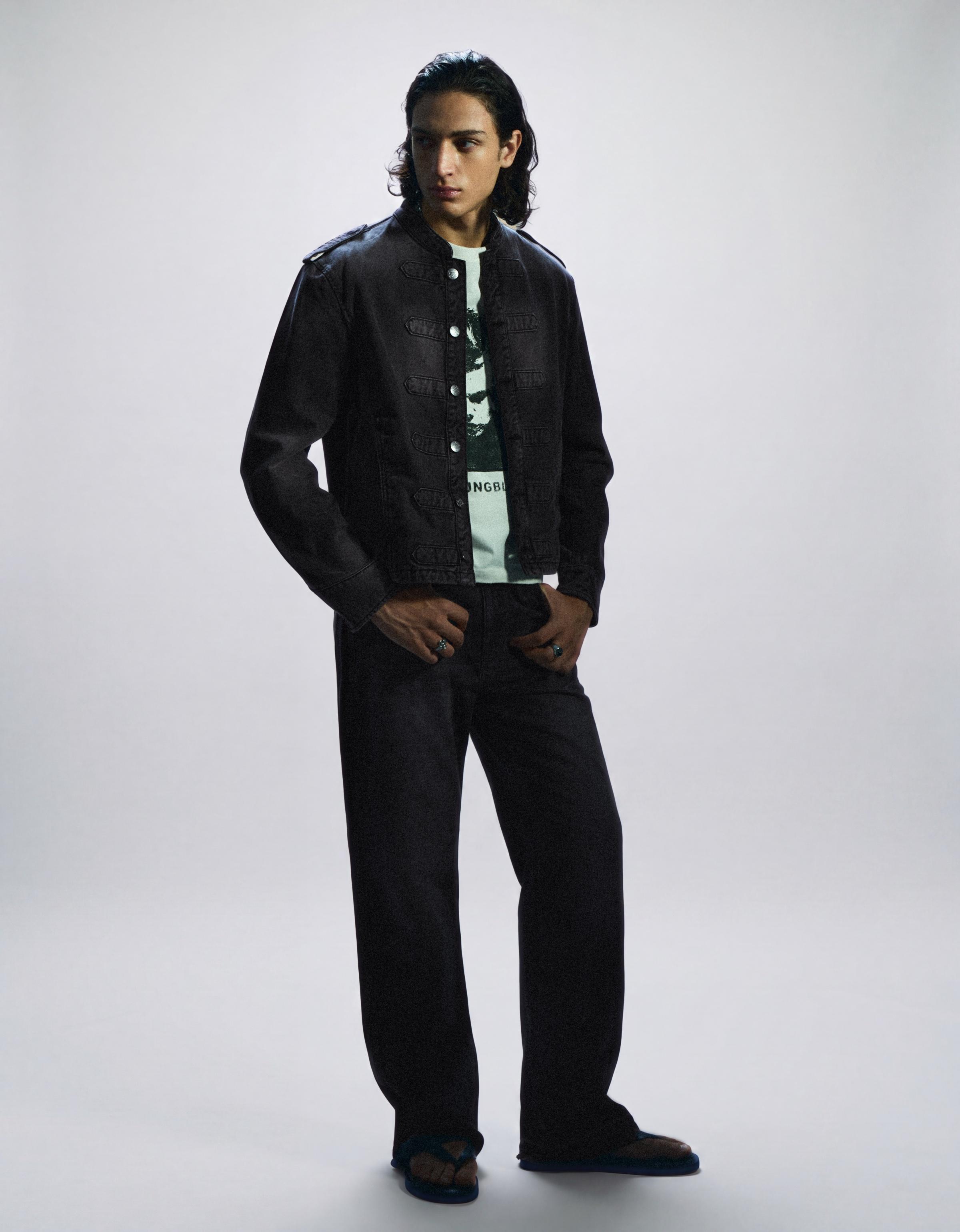 Button-up jacket — Black