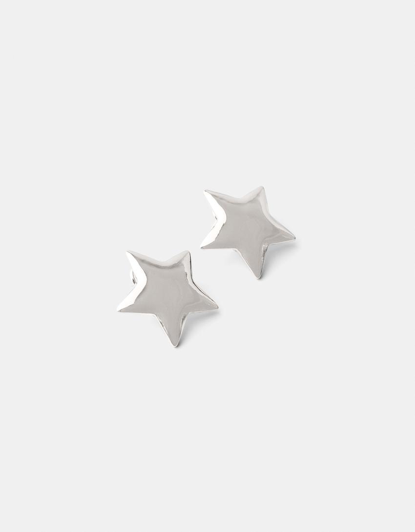 Star earrings-Silver