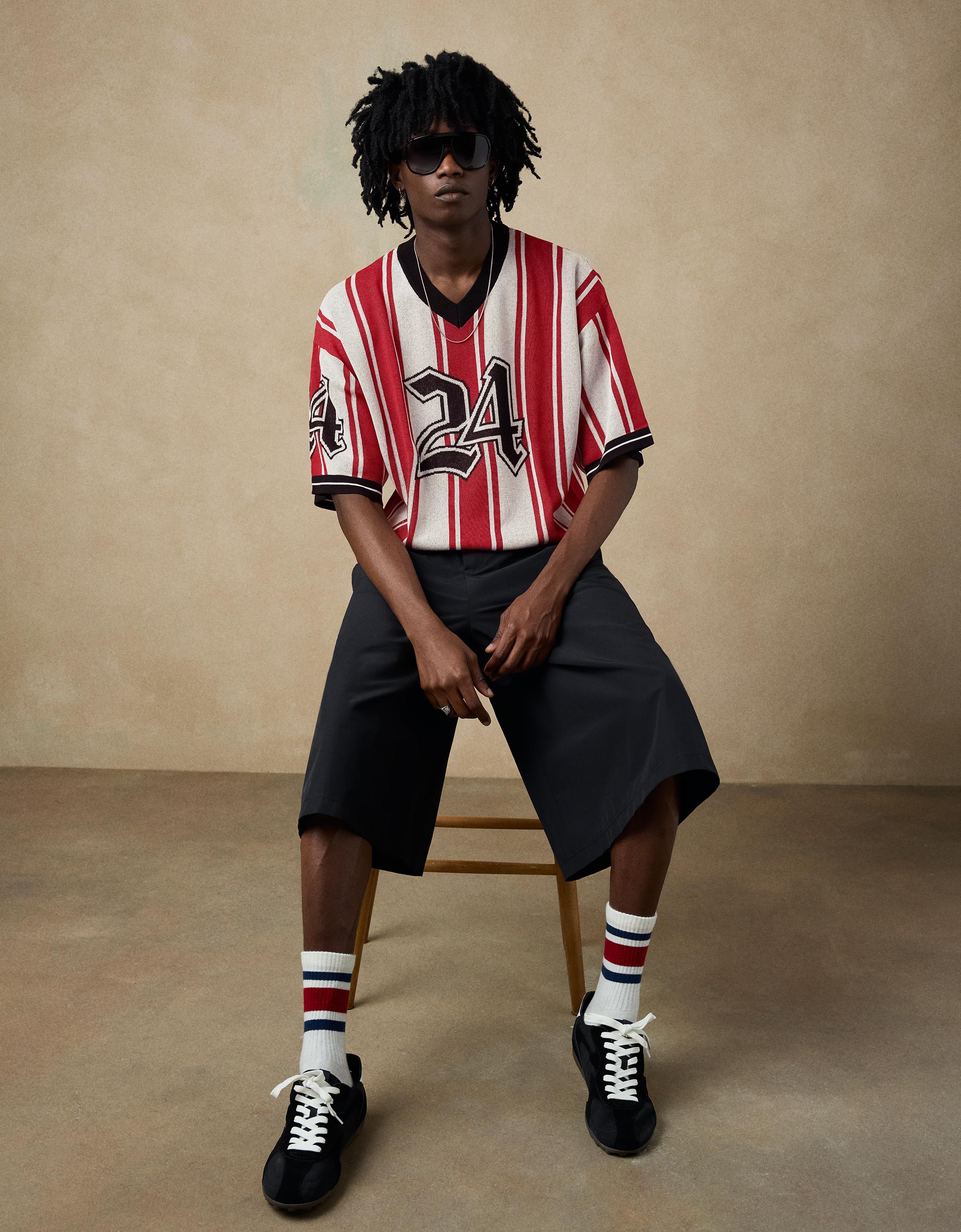 Short sleeve print T-shirt — Red