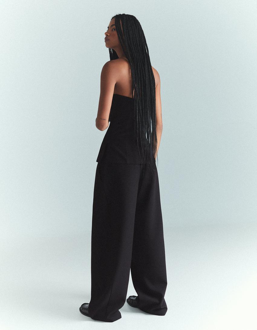 Voluminous top and trousers set-Voluminous top and trousers set