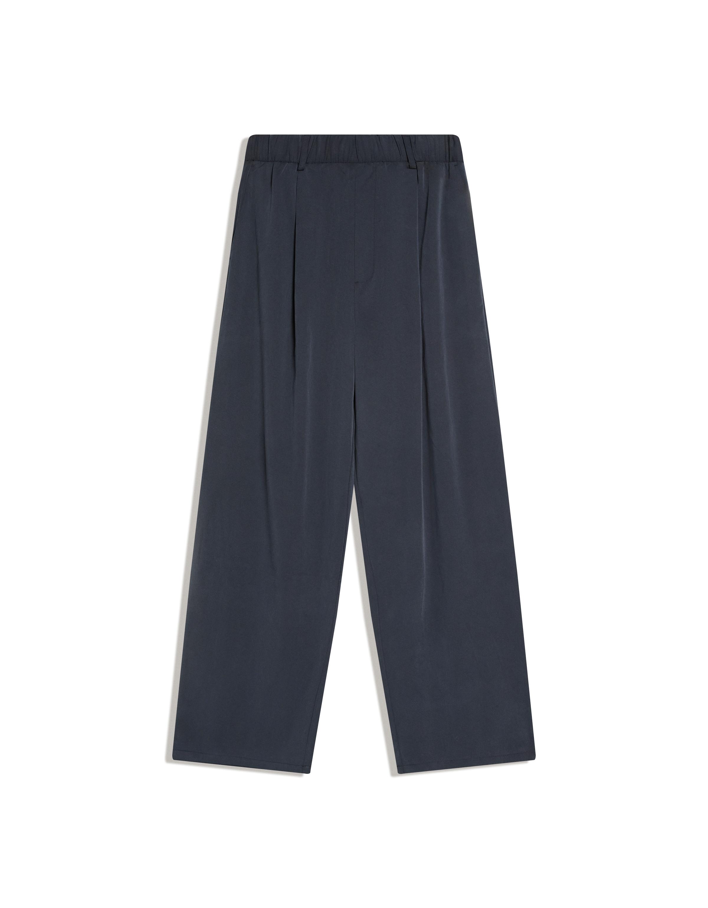 Super baggy fluid trousers with darts — Navy