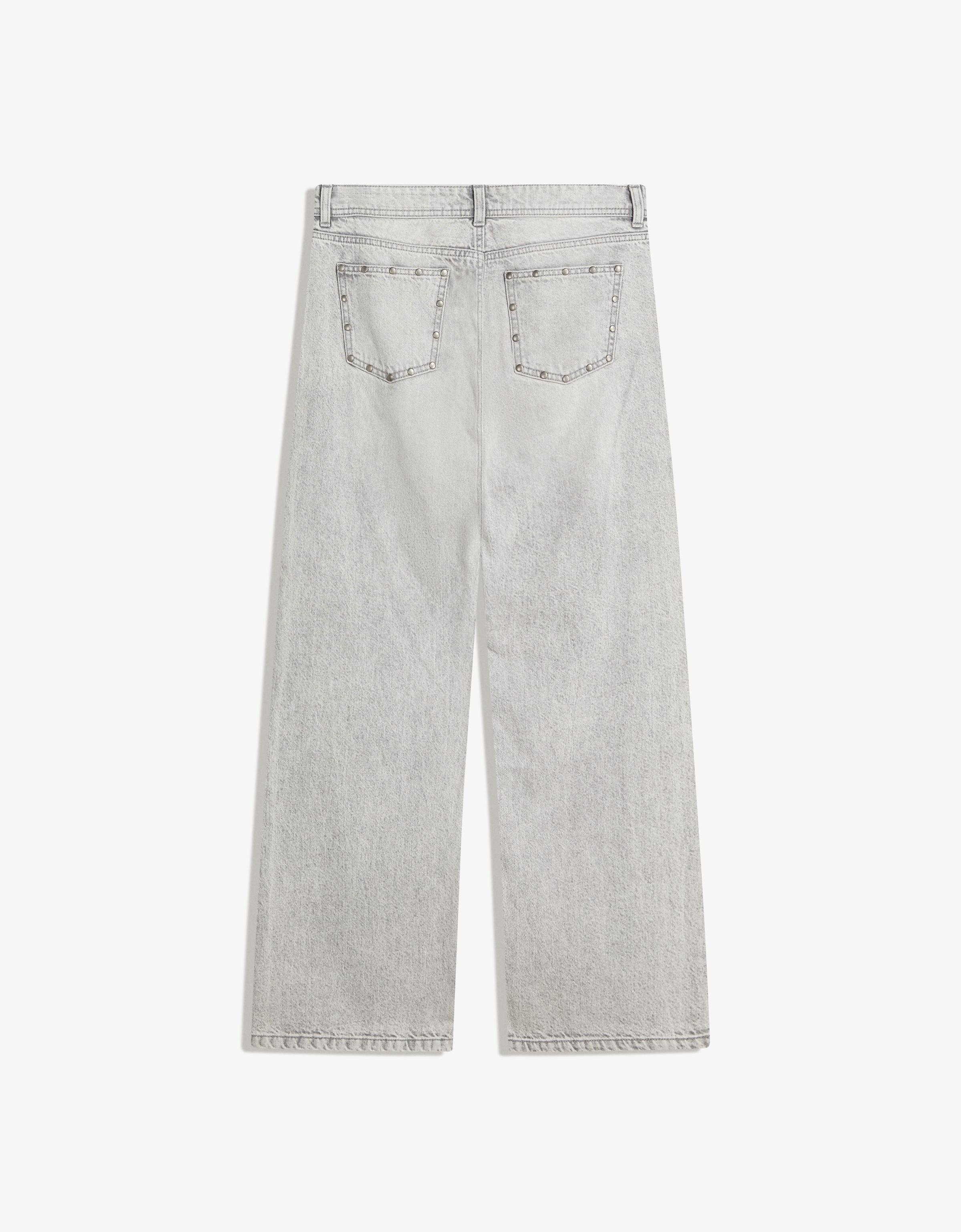 Yıldız zımba detaylı baggy fit jean - Görsel 32