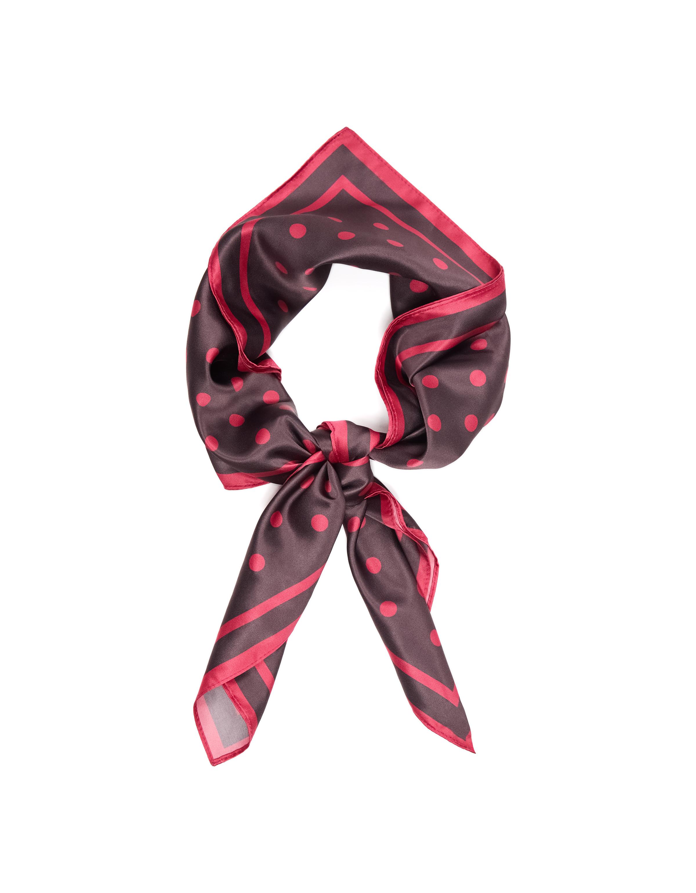 Polka dot scarf — Brown