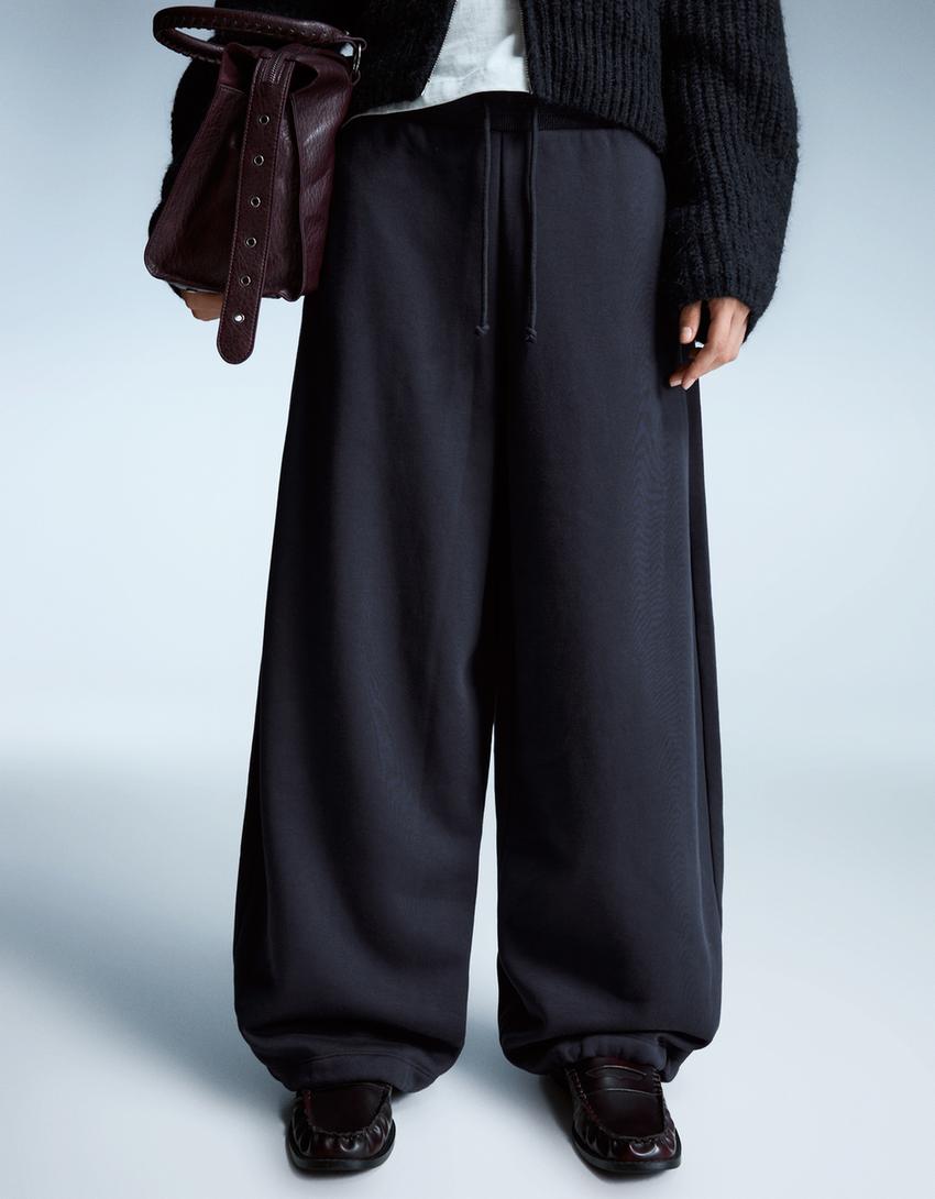 Barrel Jogginghose mit Stoppern-Marinenblau