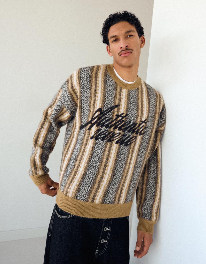 Print jumper-Brown
