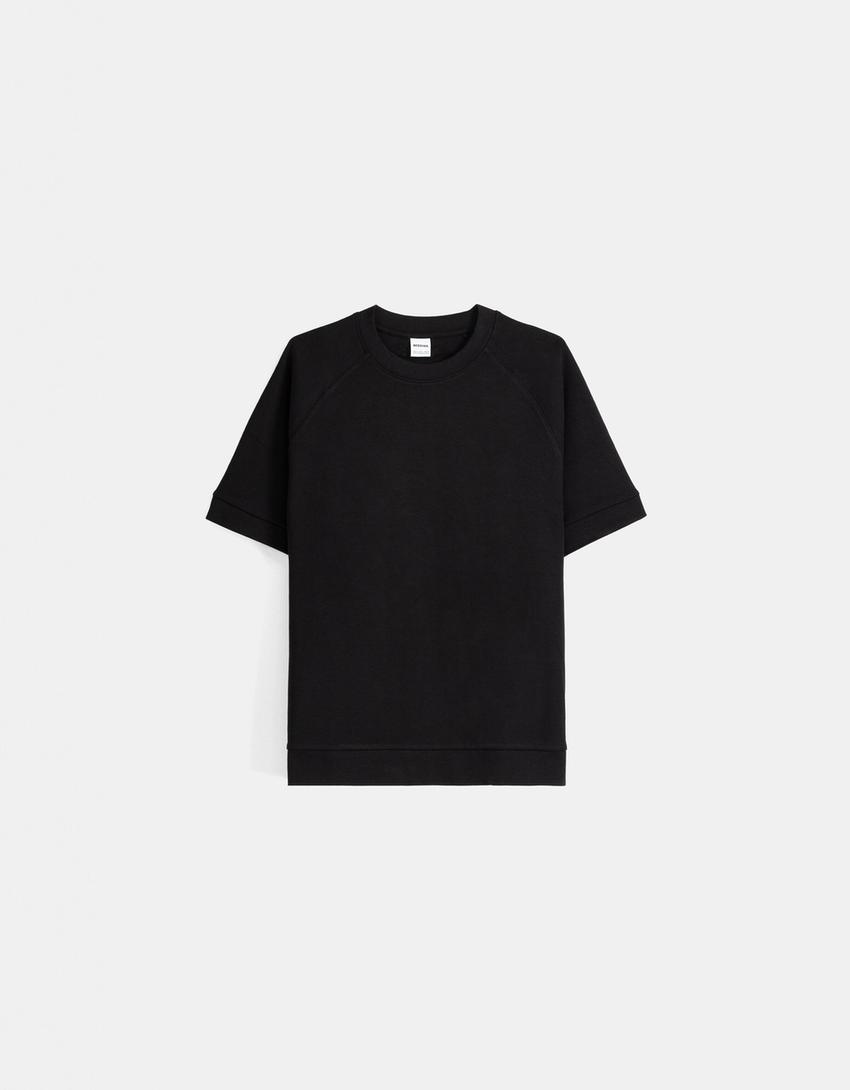 Ensemble T-shirt et bermuda interlock-Noir-5
