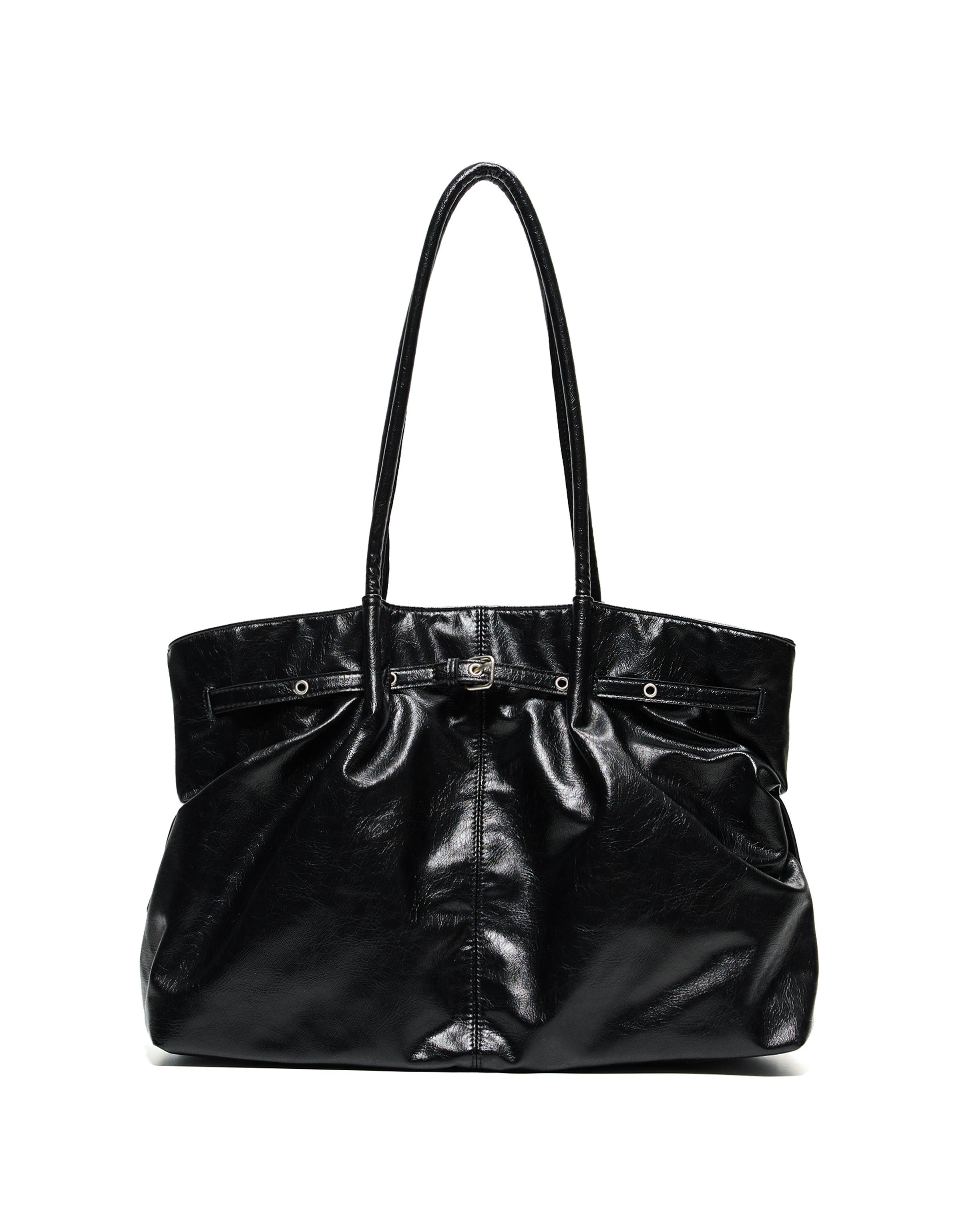 Belt shopper bag — Black