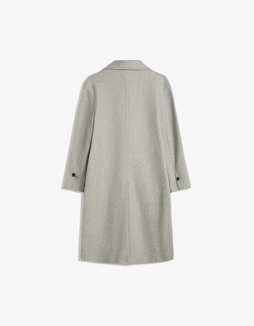 Long soft coat-Grey-4