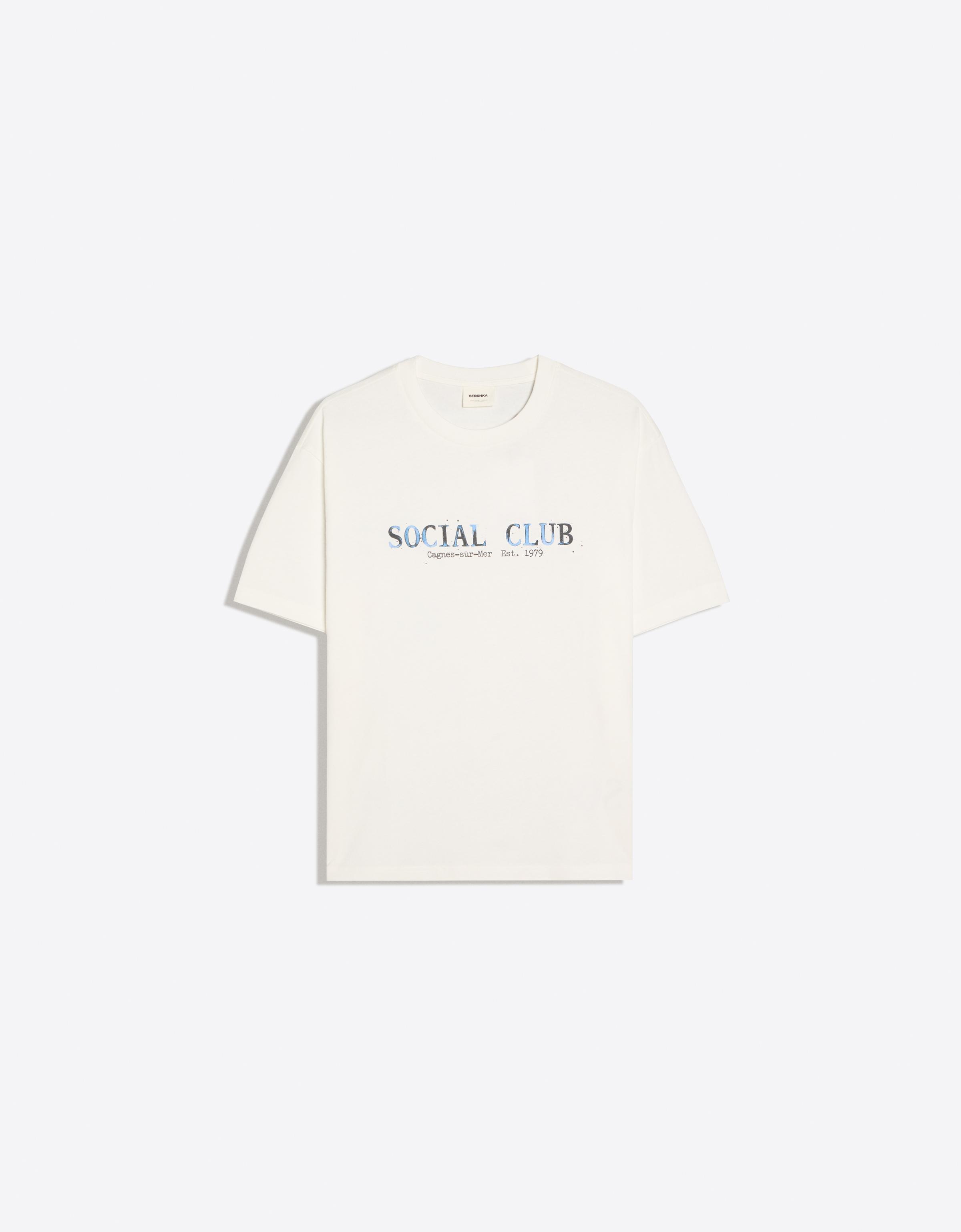 Camiseta Relaxed Print Hombre Xl Blanco Roto