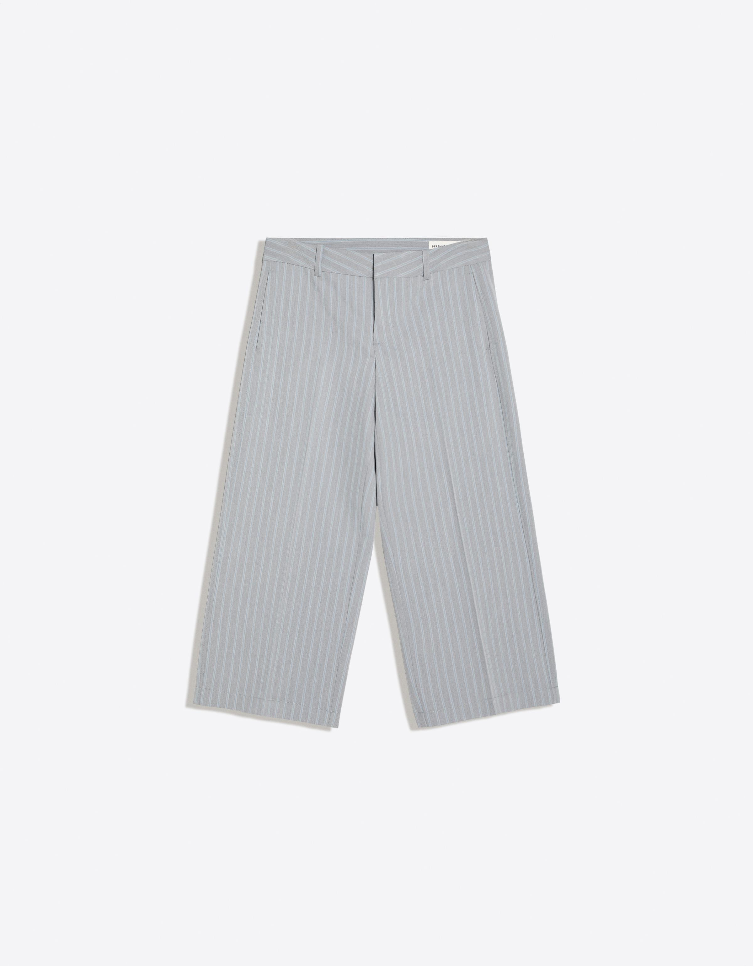 Straight-leg capris — Grey