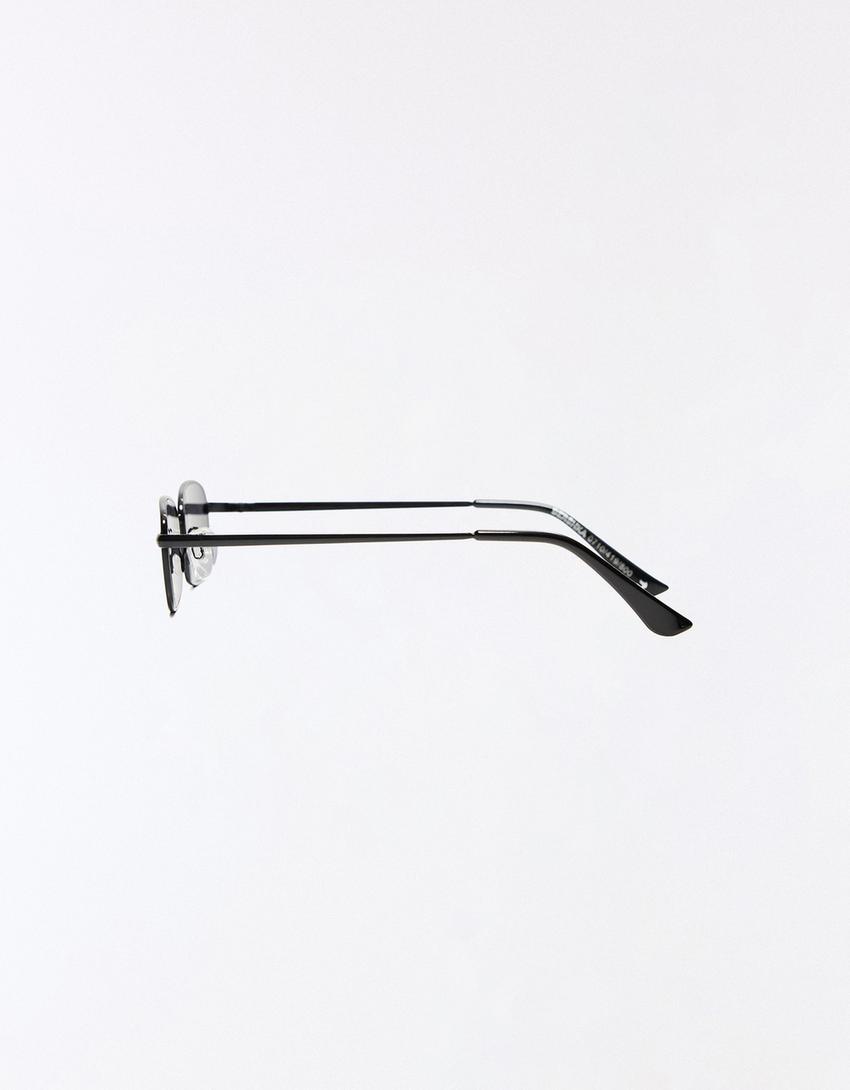 Rectangular sunglasses-Black