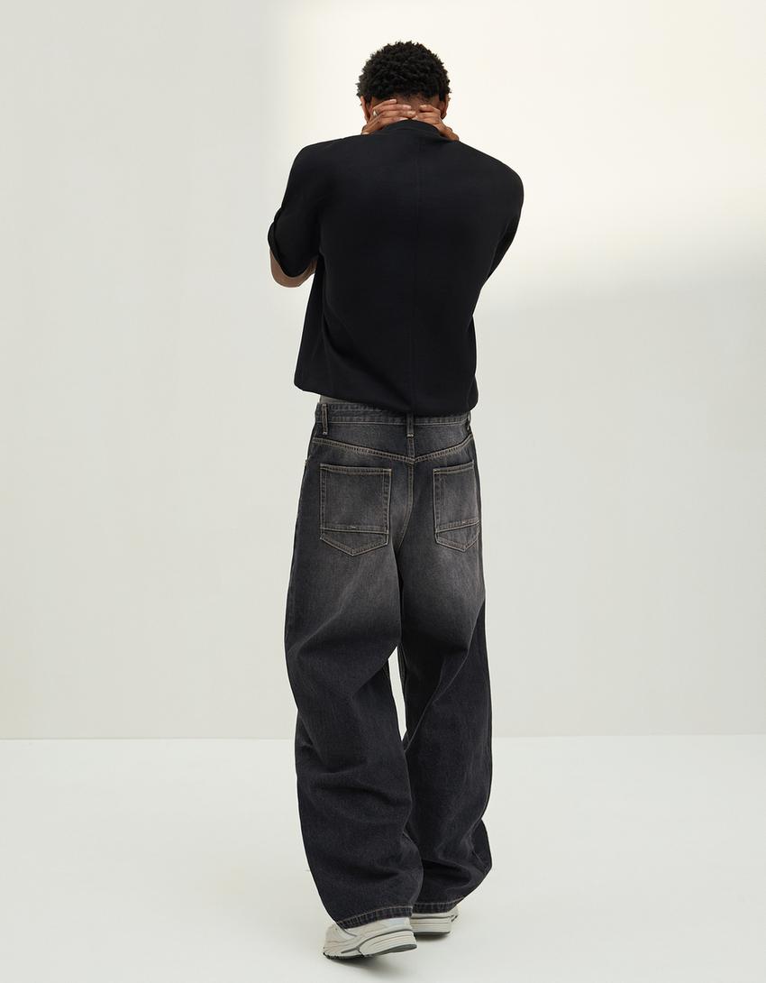 Jeans super baggy-Negro