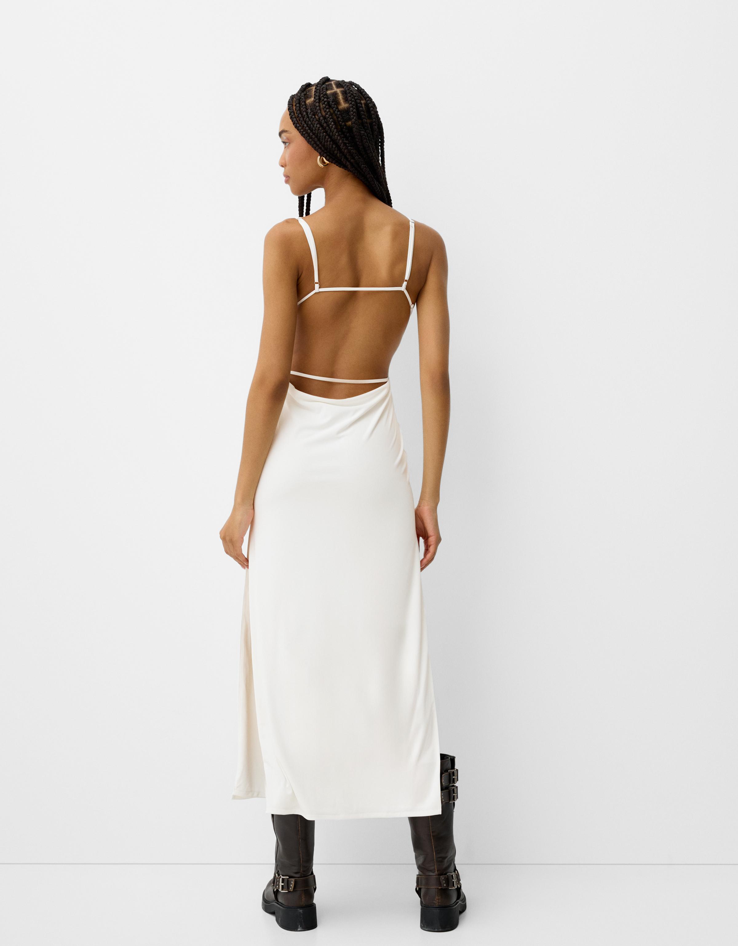 Bershka clearance vestidos midi