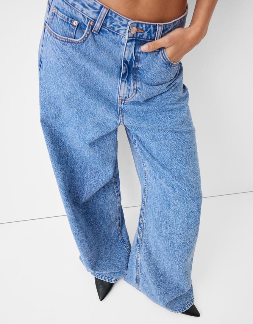 Mega baggy jeans-Light blue
