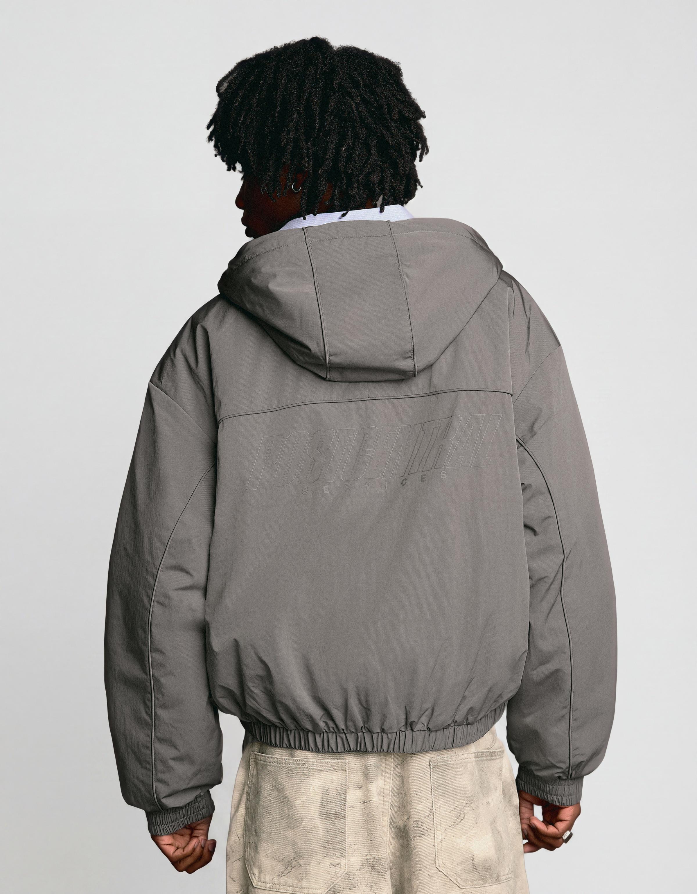 Technical hooded jacket — Grey