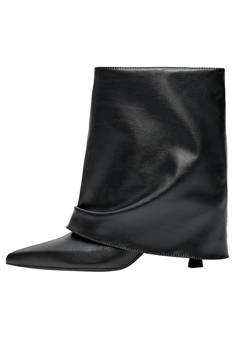Trouser ankle boots — BLACK