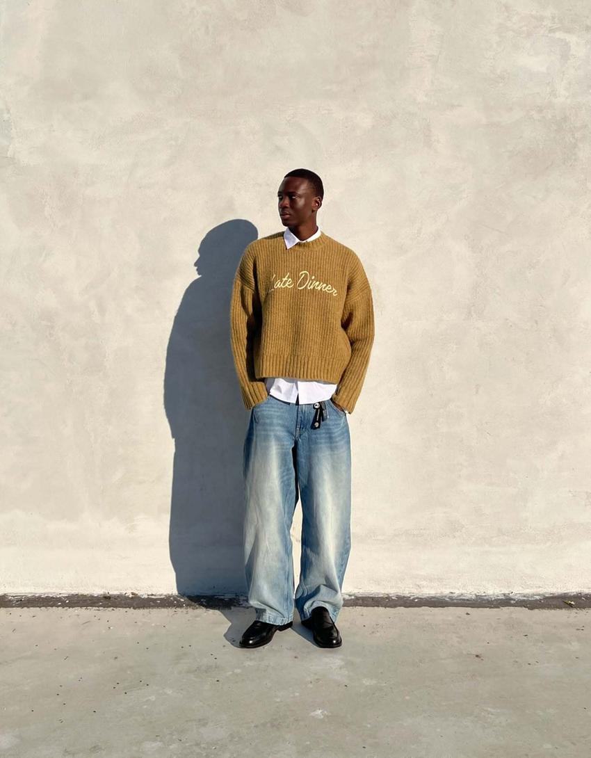 Super baggy jeans Jeans Men Bershka - Main Image