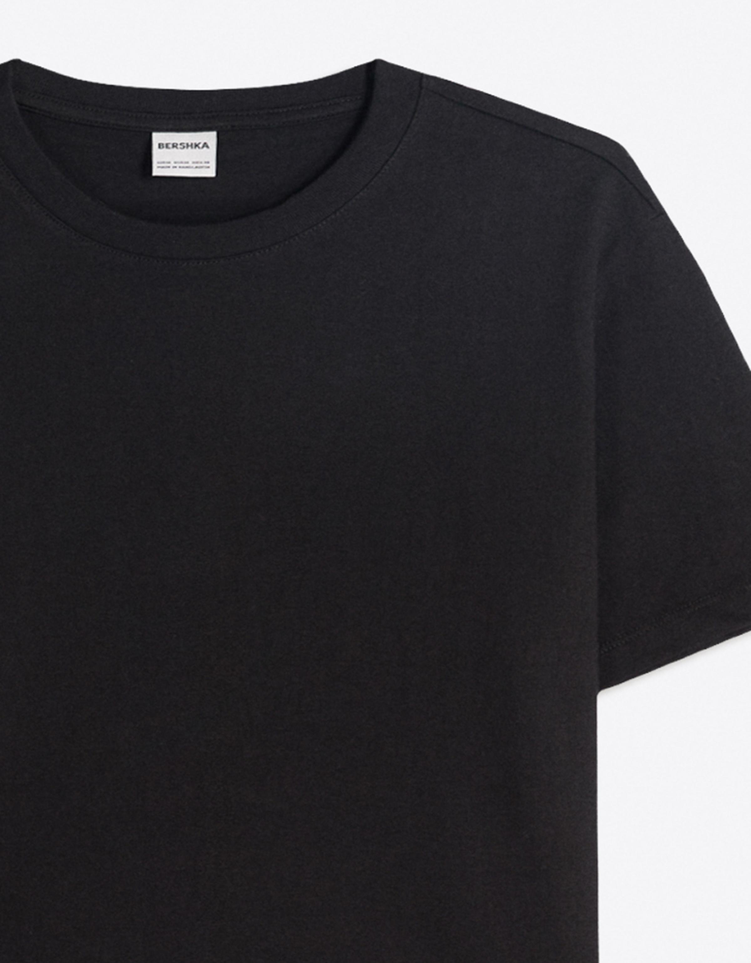 Regular fit T-shirt — Black