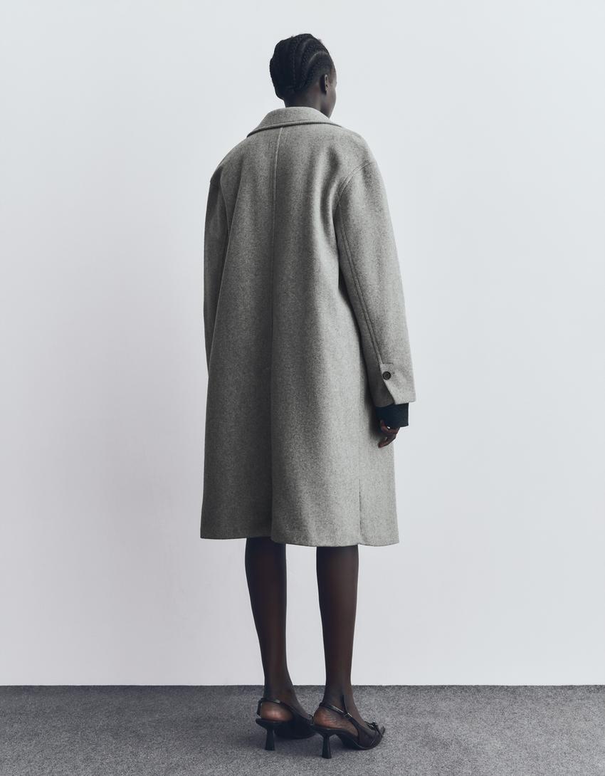 Abrigo largo soft-Gris