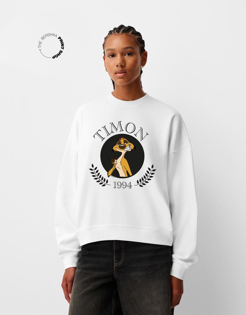 Sweat Le Roi Lion molleton-Blanc-1