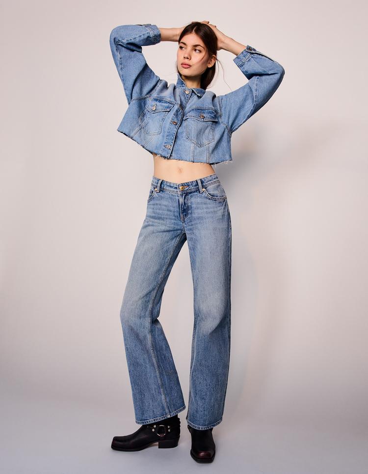 Jeans bootcut low waist