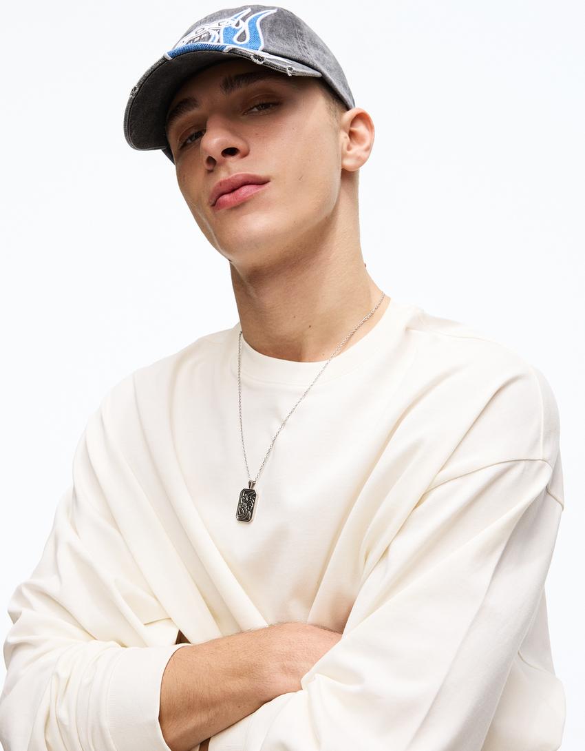 Long sleeve T-shirt-Off white