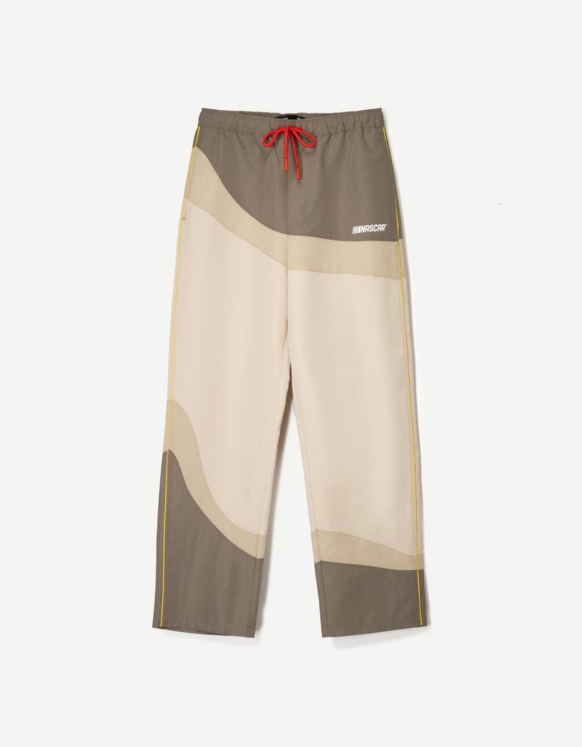 Pantalón Nascar baggy jogger-Marrón-4