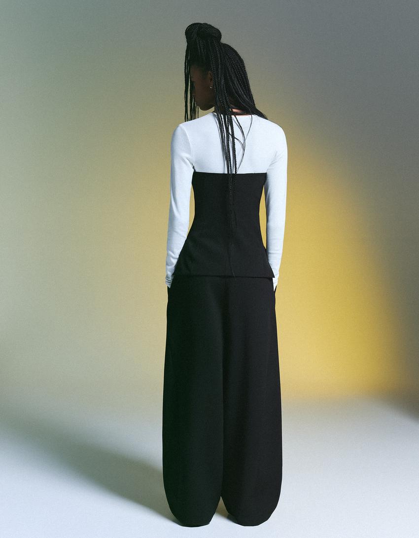 Bandeau-Top-Schwarz