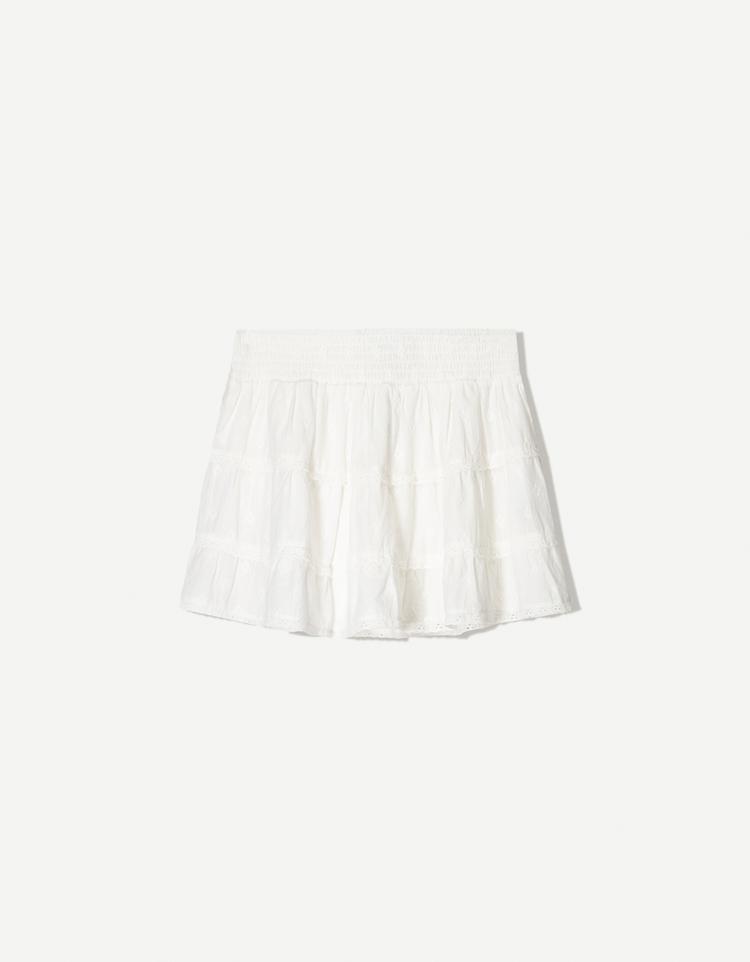 Ruffled mini skirt