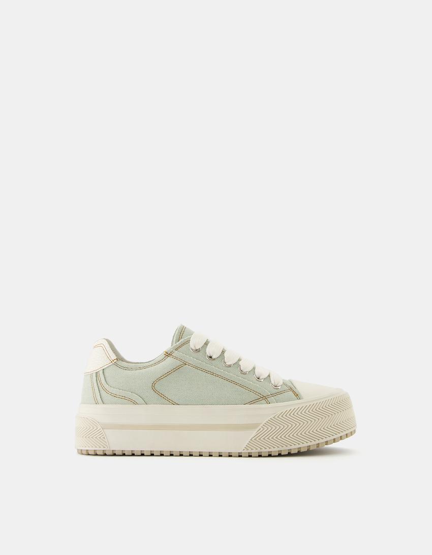 Sneakers denim plateforme homme-1-043-6