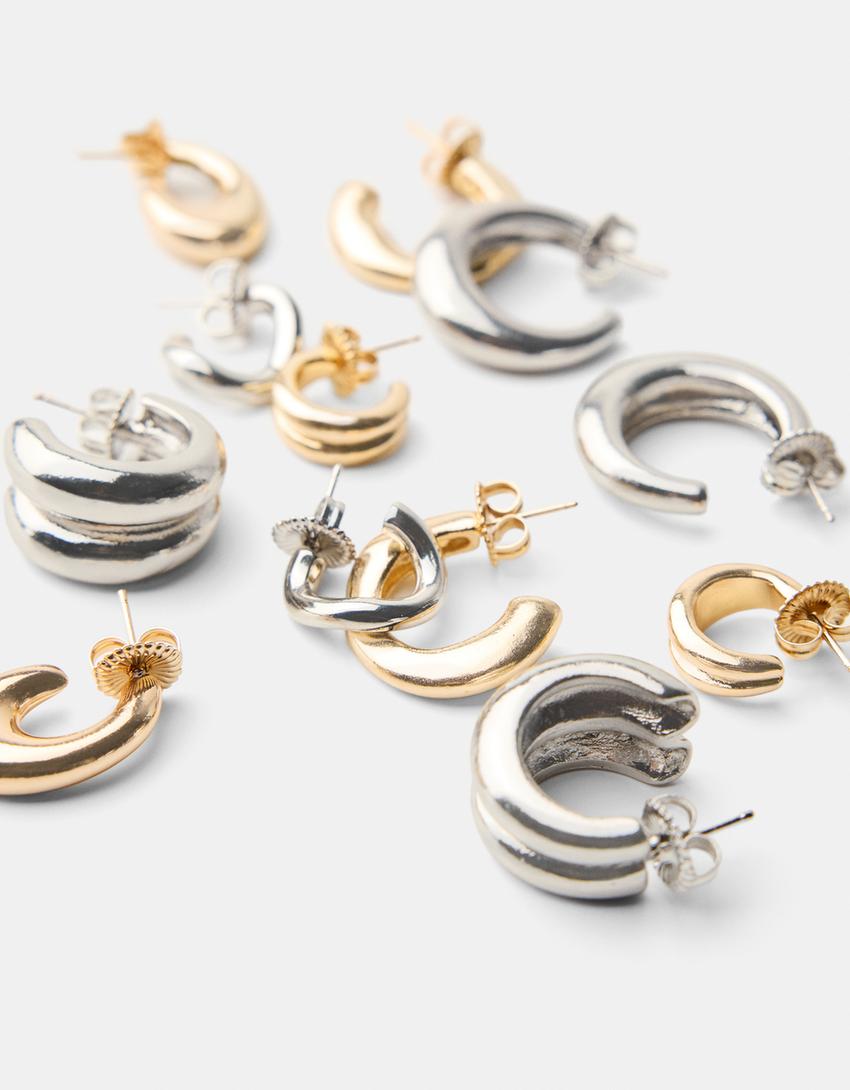 Lot 6 boucles d’oreilles Signature Edition-Argent-2