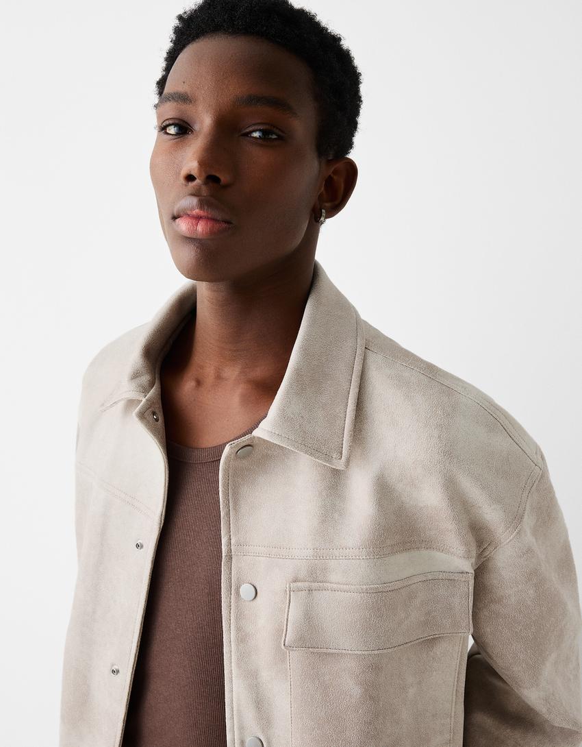 Veste trucker imitation suédine-Pierre-2