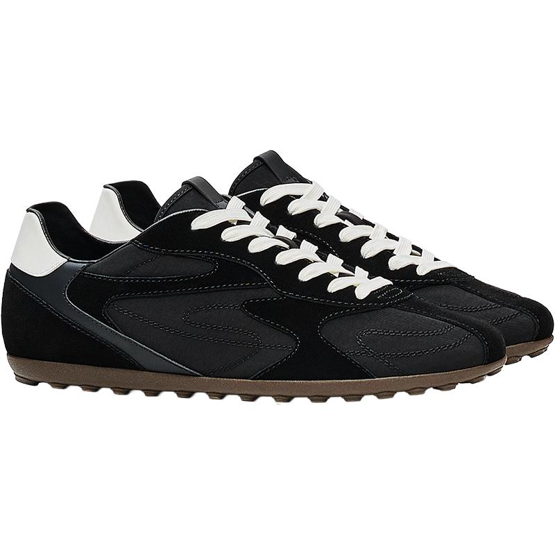 SLIM RETRO TRAINERS — BLACK