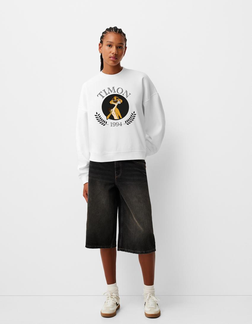 Sweat Le Roi Lion molleton-Blanc-4