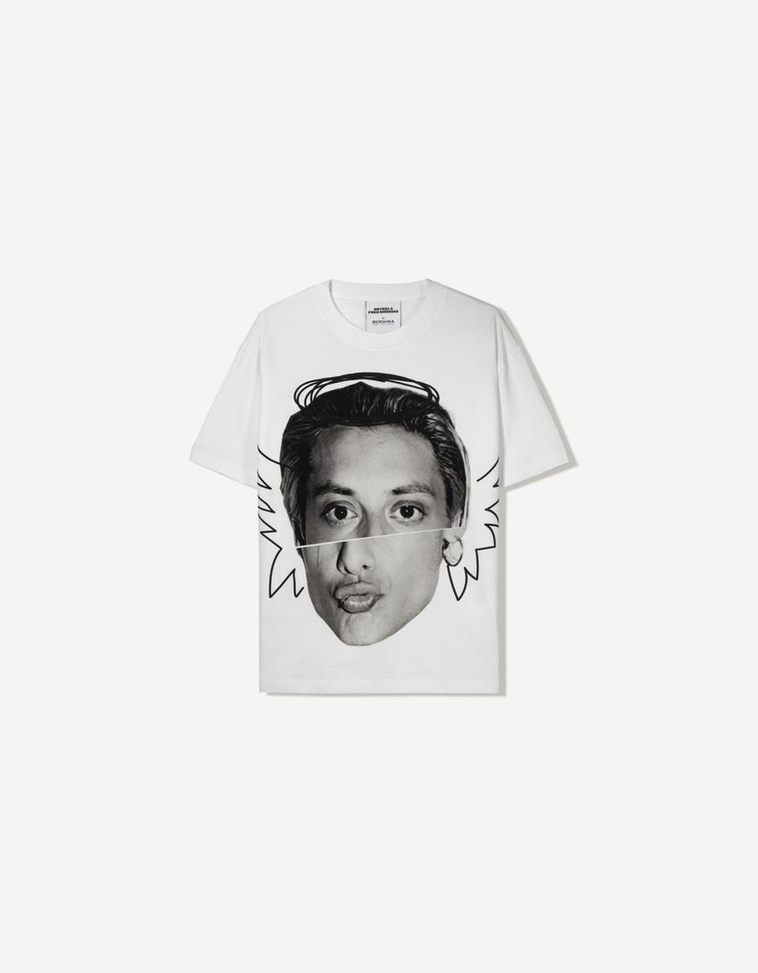 Camiseta CA7RIEL & Paco Amoroso manga corta-Blanco