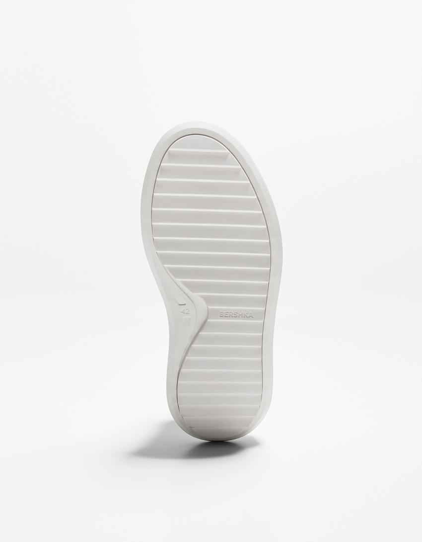 Sneaker mit dicker Sohle-Weiss-3