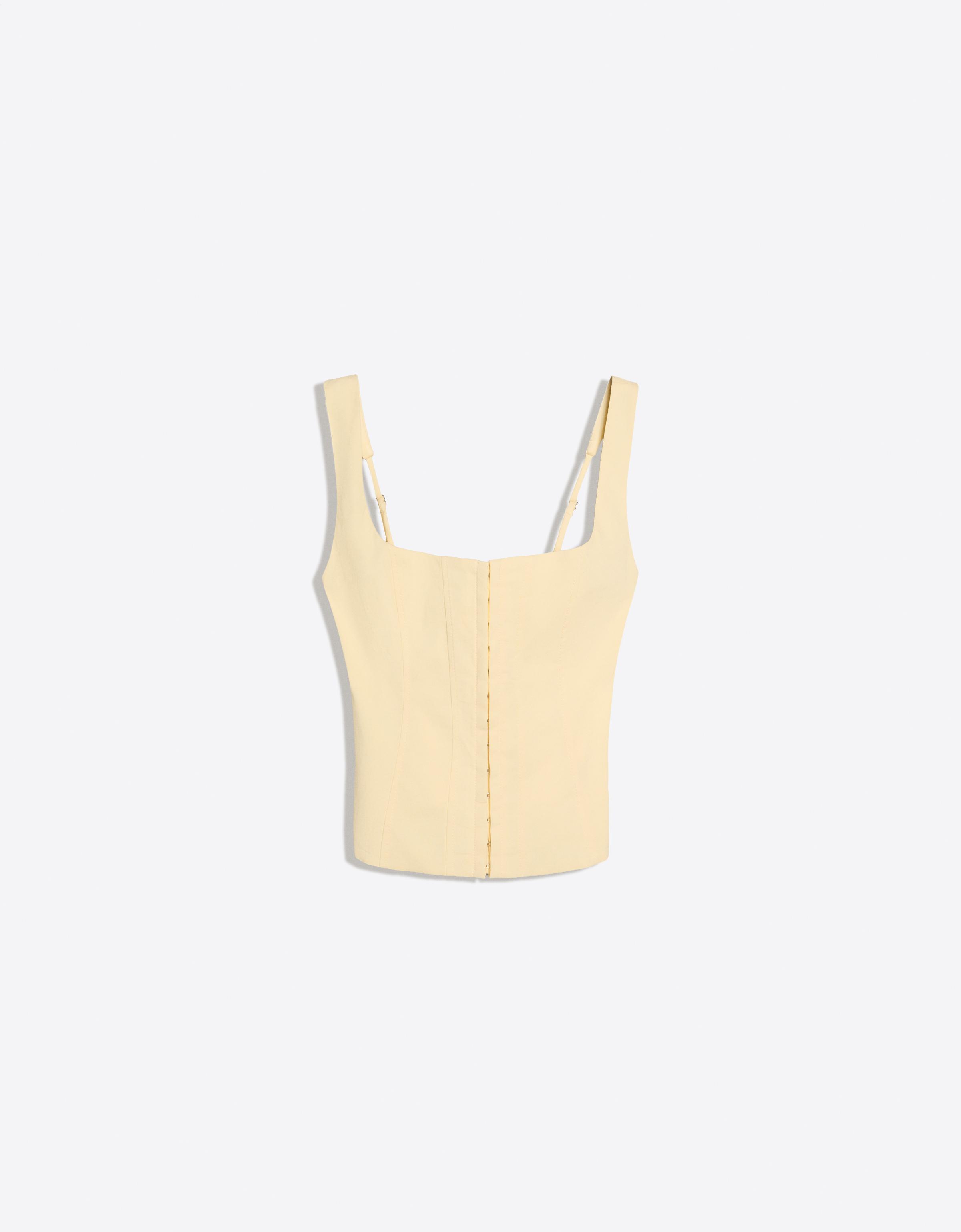 Bengaline corset top — Yellow